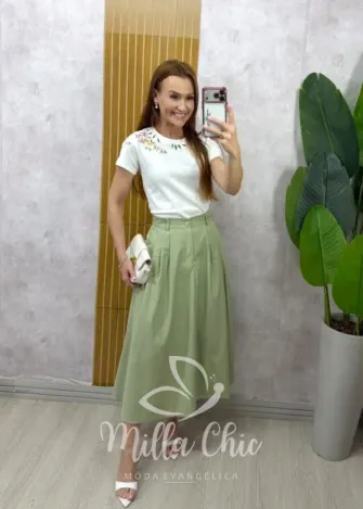 Milla Chic - Saia Marilda - Azul Baby (cópia)