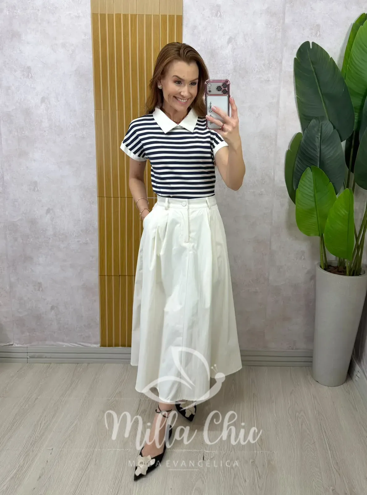 Milla Chic – Saia Marilda – Branca Milla Chic - Saia Marilda - Branca