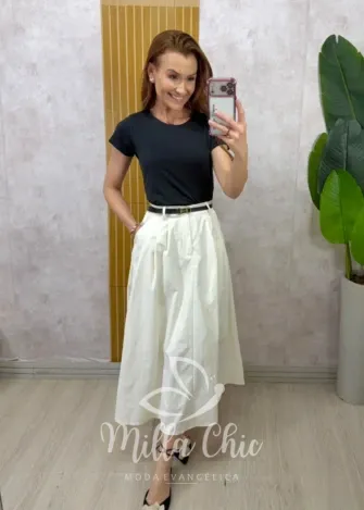Milla Chic - Saia Marilda - Branca