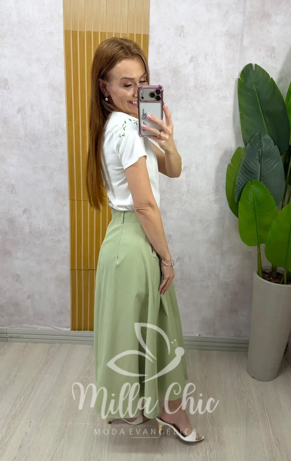 Milla Chic – Saia Marilda – Verde Milla Chic - Saia Marilda - Verde