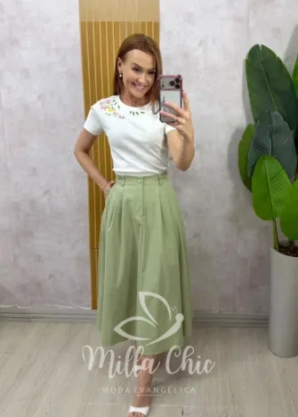 Milla Chic - Saia Marilda - Verde
