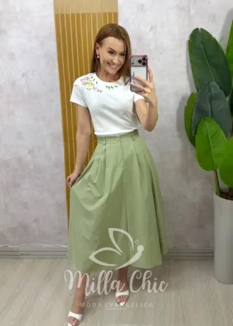 Milla Chic - Saia Marilda - Verde