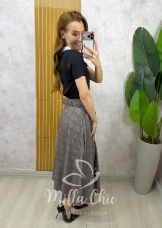 Milla Chic - Saia Raissa Xadrez