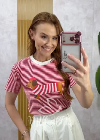 Milla Chic - Tshirt Paris - Vermelha