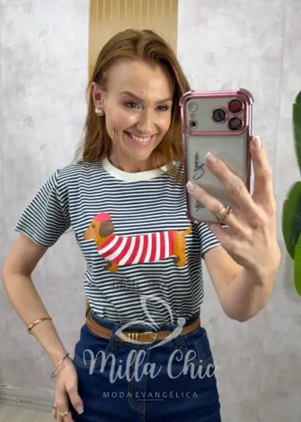 Milla Chic – Tshirt Paris – Vermelha (cópia) Milla Chic - Tshirt Paris - Vermelha (cópia)