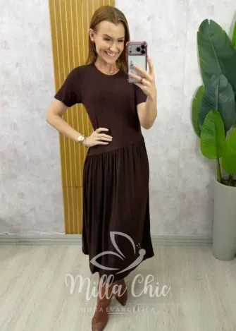 Milla Chic - Vestido Comfy Tereza - Preto (cópia)