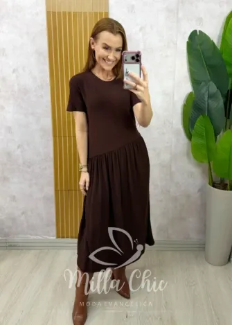 Milla Chic - Vestido Comfy Tereza - Preto (cópia)