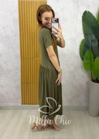 Milla Chic - Vestido Comfy Tereza - Verde