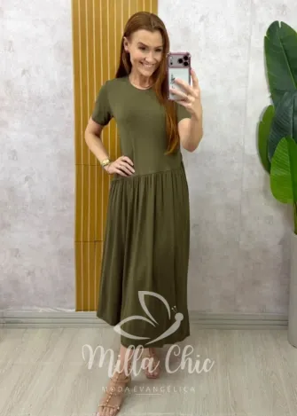 Milla Chic - Vestido Comfy Tereza - Verde