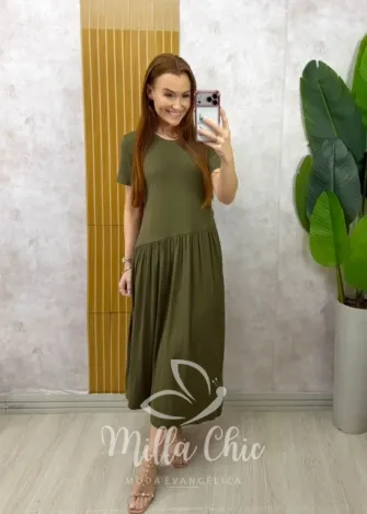 Milla Chic - Vestido Comfy Tereza - Verde