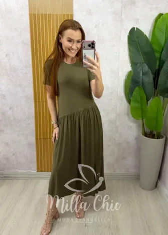 Milla Chic - Vestido Comfy Tereza - Verde