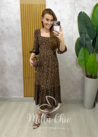 Milla Chic - Vestido Flor de Lis - Cherry (cópia)