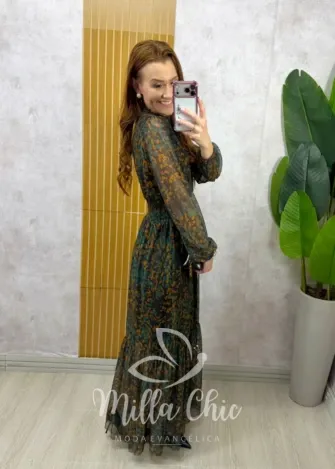 Milla Chic - Vestido Gláucia Longo em tule