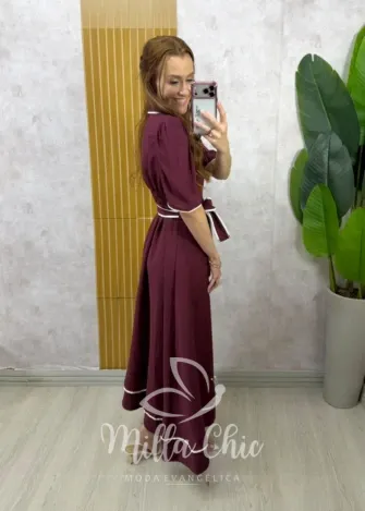 Milla Chic - Vestido Iara - Cherry