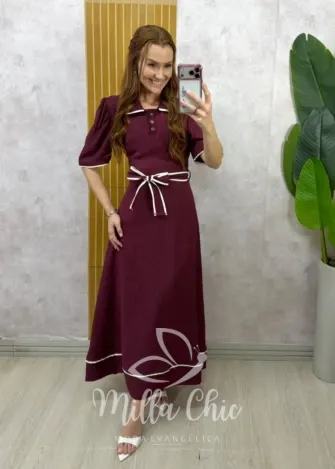 Milla Chic - Vestido Iara - Cherry