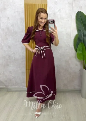 Milla Chic - Vestido Iara - Cherry