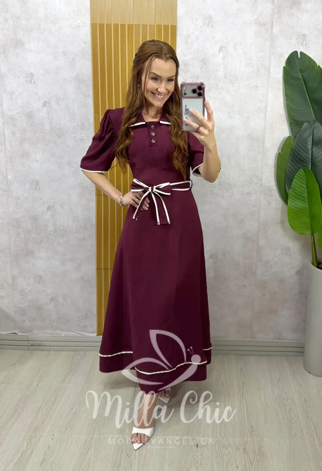 Milla Chic – Vestido Iara – Cherry Milla Chic - Vestido Iara - Cherry