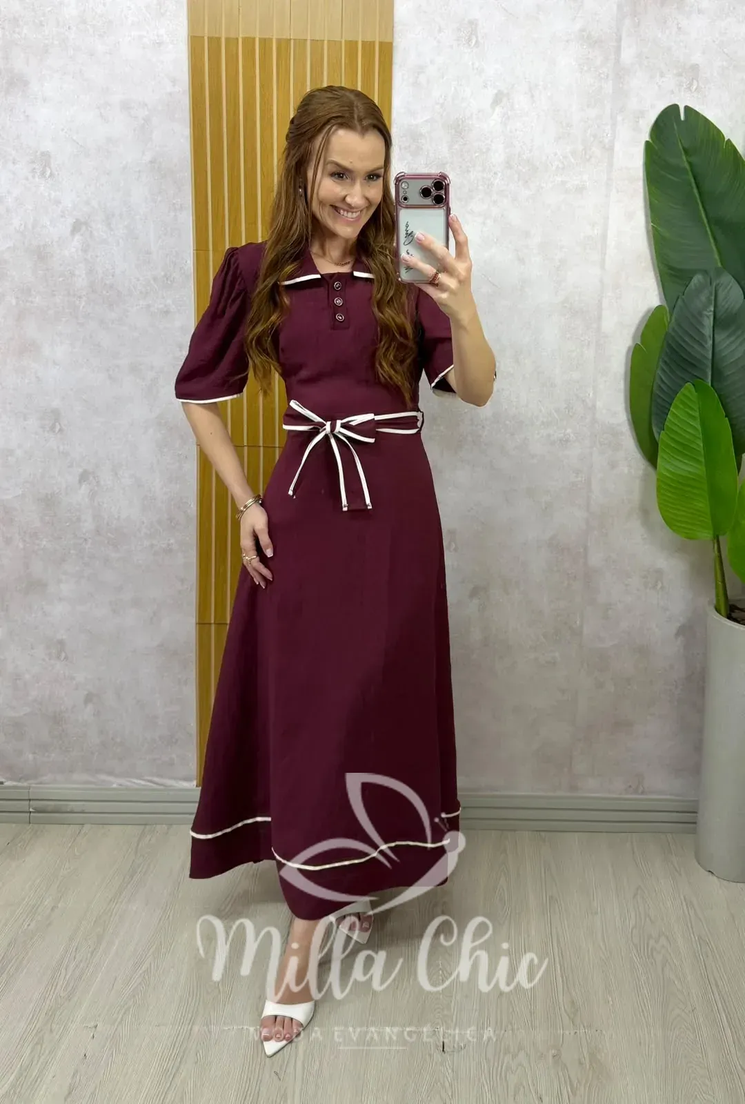 Milla Chic – Vestido Iara – Cherry Milla Chic - Vestido Iara - Cherry