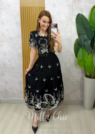 Milla Chic - Vestido Janice - Marrom (cópia)