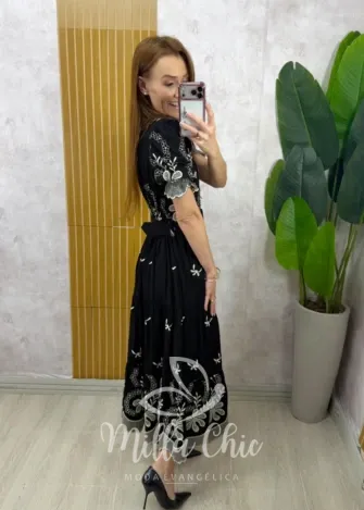 Milla Chic - Vestido Janice - Marrom (cópia)