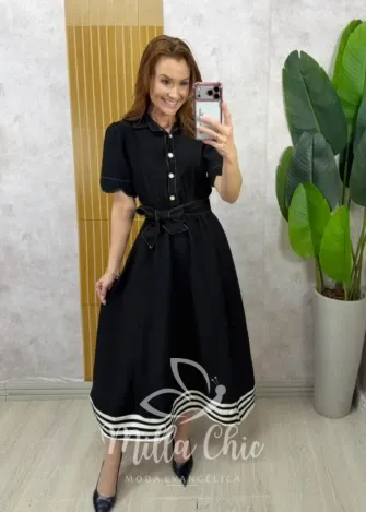 Milla Chic - Vestido Janice - Marrom (cópia)