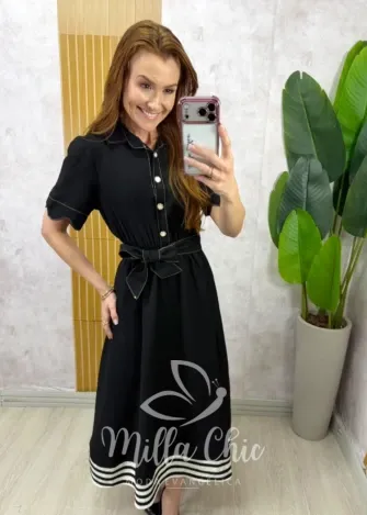 Milla Chic - Vestido Janice - Marrom (cópia)