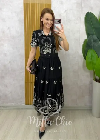 Milla Chic - Vestido Janice - Marrom (cópia)