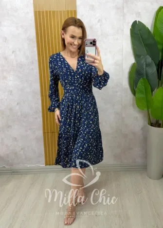 Milla Chic - Vestido Liana em Viscolinho - Açaí (cópia)