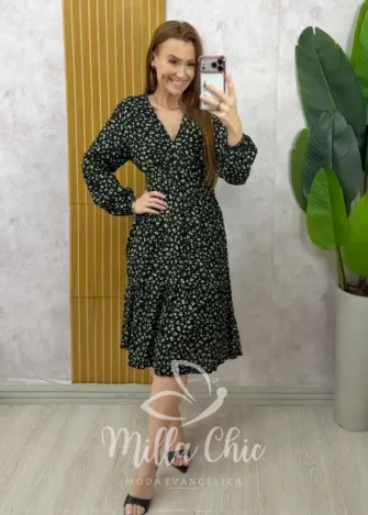 Milla Chic - Vestido Liana em Viscolinho - Açaí (cópia)