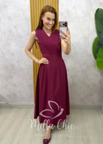 Milla Chic – Vestido Liana em Viscolinho – Açaí (cópia) Milla Chic - Vestido Liana em Viscolinho - Açaí (cópia)