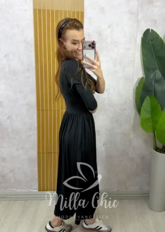 Milla Chic - Vestido Marta em poliamida - Vermelho (cópia)