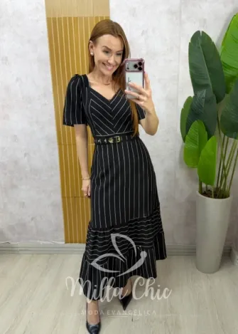 Milla Chic - Vestido Poliana - Preto