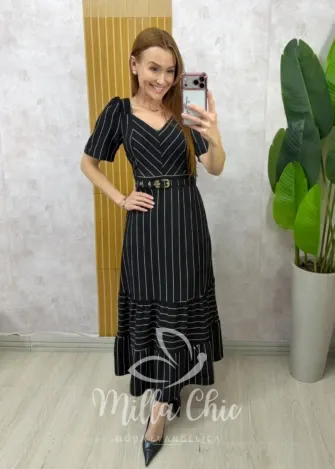 Milla Chic - Vestido Poliana - Preto