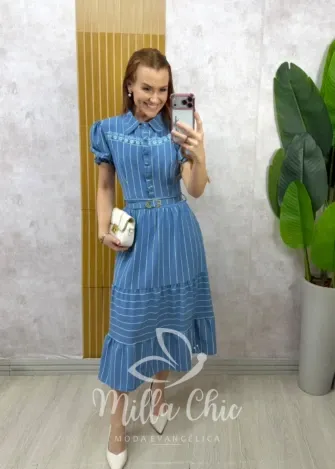 Milla Chic - Vestido Silvana - Azul (cópia)