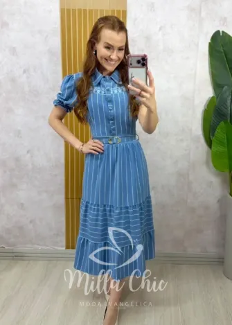 Milla Chic - Vestido Silvana - Azul (cópia)