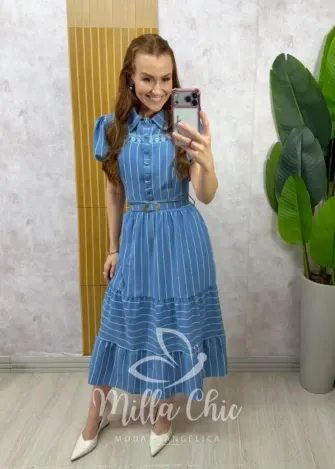 Milla Chic - Vestido Silvana - Azul (cópia)