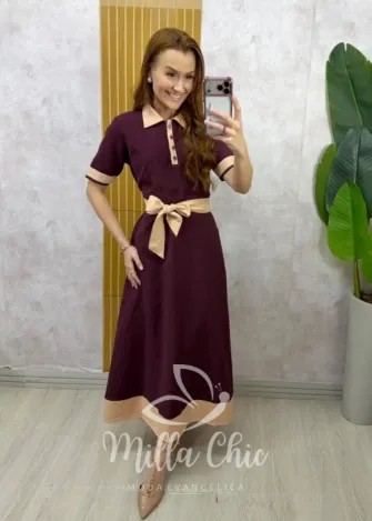 Milla Chic - Vestido Talita - Cherry