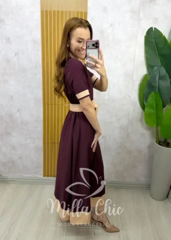 Milla Chic - Vestido Talita - Cherry