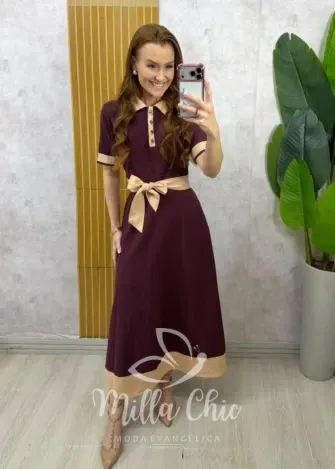 Milla Chic - Vestido Talita - Cherry