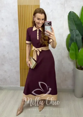 Milla Chic - Vestido Talita - Cherry
