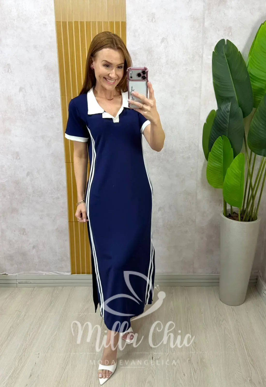 Milla Chic – Vestido Virgínia Comfy Sport – Azul Milla Chic - Vestido Virgínia Comfy Sport - Azul