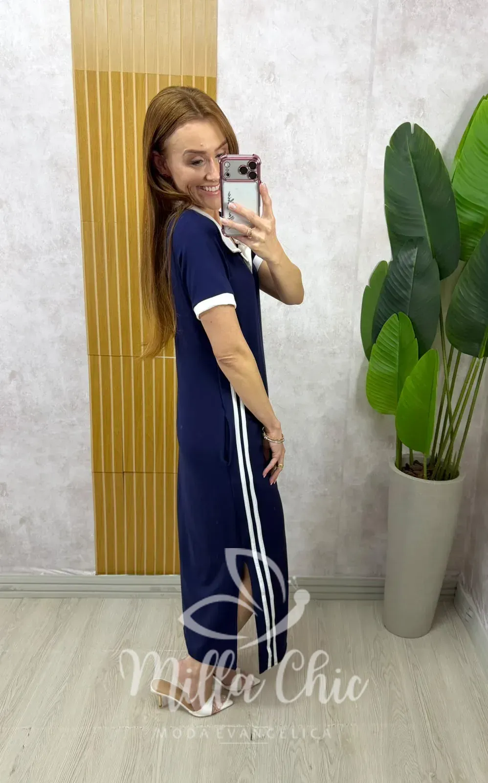 Milla Chic – Vestido Virgínia Comfy Sport – Azul Milla Chic - Vestido Virgínia Comfy Sport - Azul
