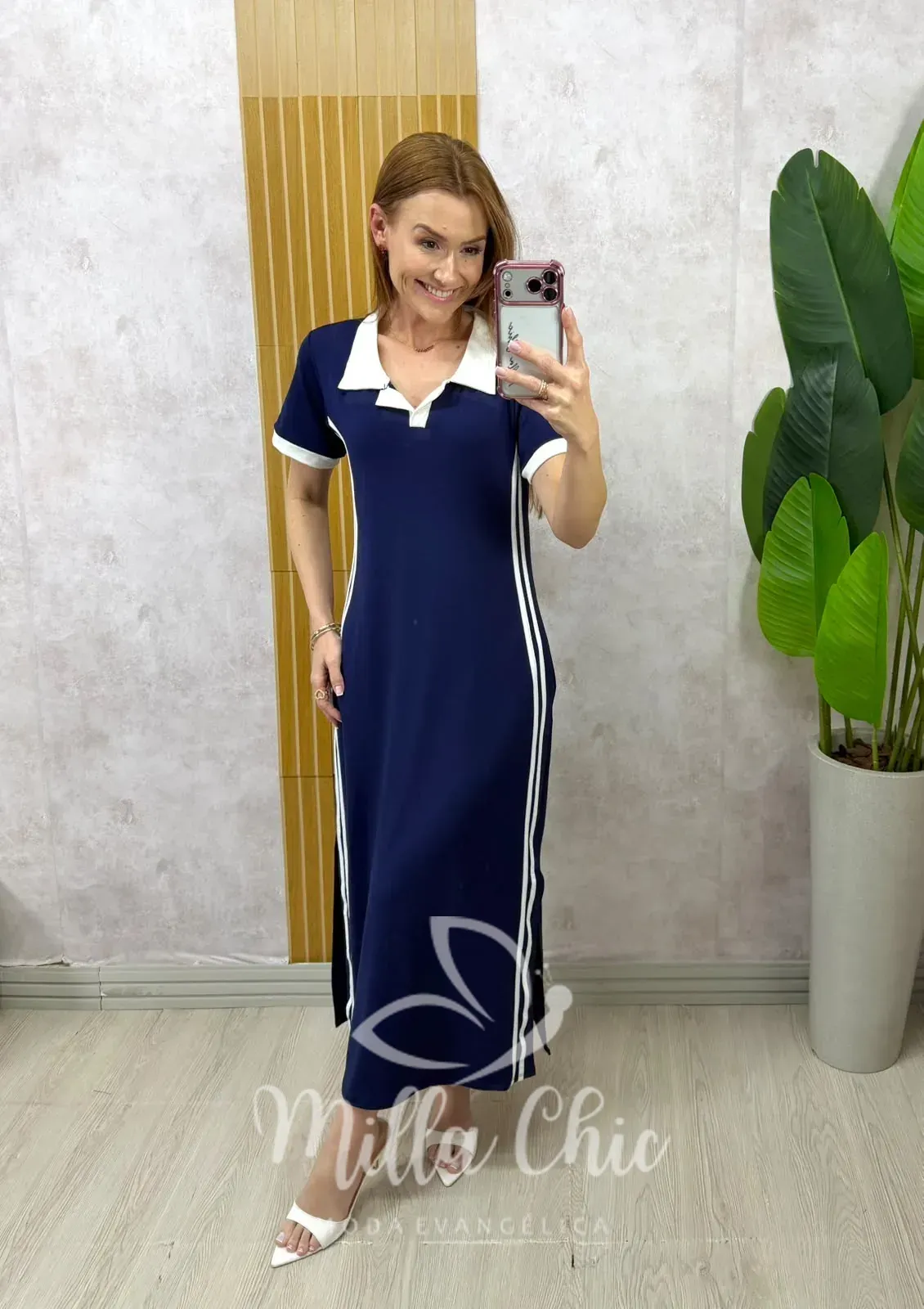 Milla Chic – Vestido Virgínia Comfy Sport – Azul Milla Chic - Vestido Virgínia Comfy Sport - Azul