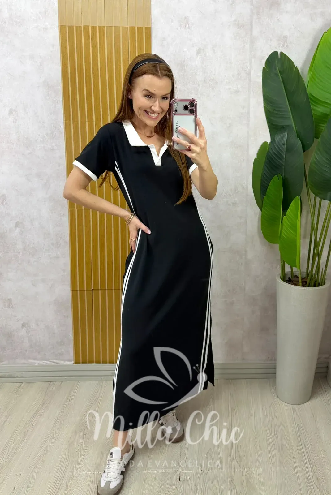 Milla Chic – Vestido Virgínia Comfy Sport – Preto Milla Chic - Vestido Virgínia Comfy Sport - Preto