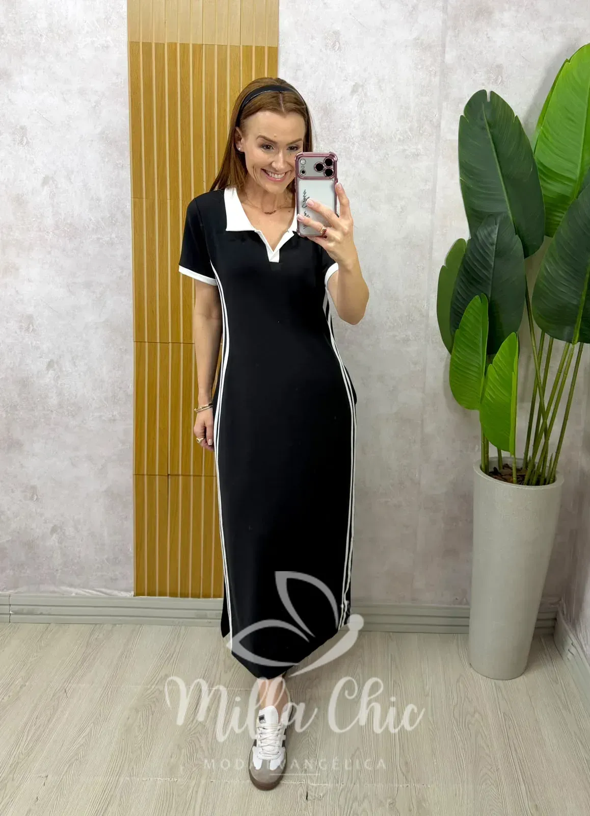 Milla Chic – Vestido Virgínia Comfy Sport – Preto Milla Chic - Vestido Virgínia Comfy Sport - Preto