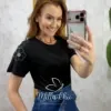 Milla Chic - Blusa Débora em malha algodão bordada - Verde (cópia)