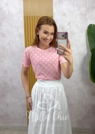 Milla Chic - Blusa Denise em Tricot - Azul e Vermelha (cópia)