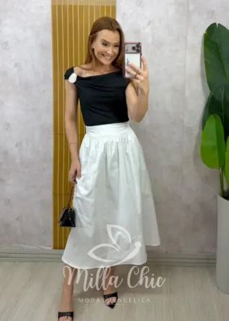Milla Chic - Blusa Fabiana - Preta