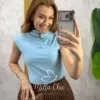 Milla Chic - Blusa Fátima - Azul Marinho (cópia)