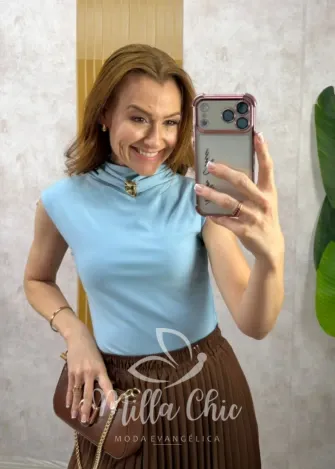 Milla Chic - Blusa Fátima - Azul Marinho (cópia)